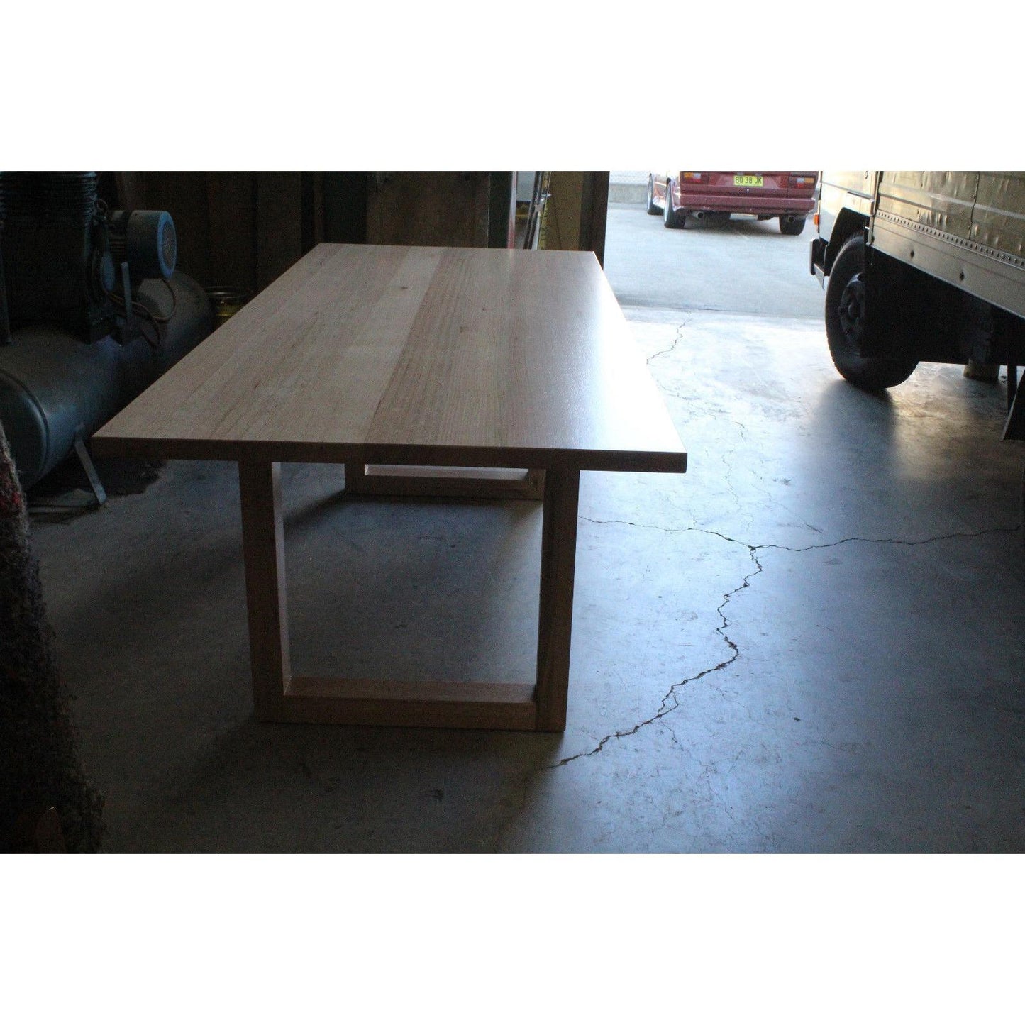 NELL 8 SEATER DINING TABLE - SOLID TASSIE OAK HARDWOOD TIMBER - LOCALLY MADE