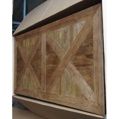 LENNON RUSTIC PROVINCIAL RECYCLED ELM PARQUETRY 3 PIECE BENCH DINING SET 150 CM - MyChocolateWood