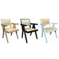 BELVIL RECYCLED ELM/ RATTAN CHAIR HAMPTON ARMCHAIR IN RUBBED DOWN WHITE - FLOOR STOCK CLEARANCE - MyChocolateWood