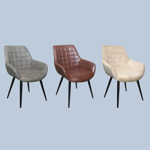 SINATRA CAMEL COLOURED ARMCHAIR LOUNGE CHAIR EASY CHAIR SET OF 2 - MyChocolateWood