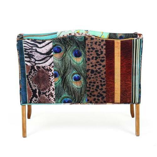 IMOGEN LOVESEAT SOFA SETTEE COUCH LUXE EUROPEAN DESIGN BIRD PATTERN CHAIR - MyChocolateWood
