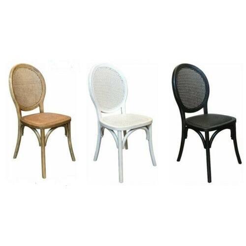 ISLANDER DINING CHAIR OPEN RATTAN WEAVE WHITE 44X55X95(H) CM