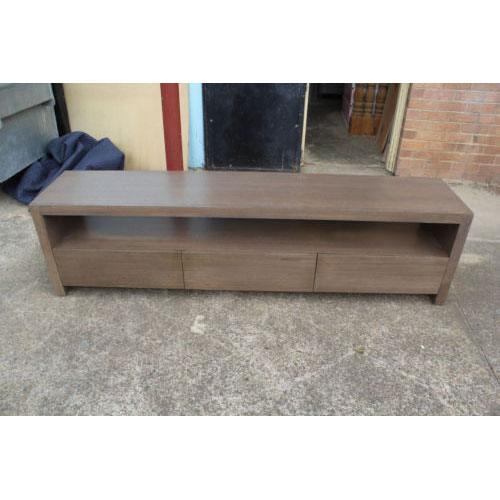 LANNA LOWLINE 3 DRAWERS TV/ENTERTAINMENT UNIT IN TASSIE OAK