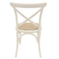 MELROSE DINING CHAIR IN ELM WOOD WITH A SOLID WHITE FINISH - MyChocolateWood