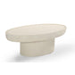 HORIZON OBLONG 120CM COFFEE TABLE MANGO WOOD/ CREAM CONCRETE FINISH