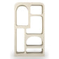 HORIZON MANGO WOOD HIGH BOOKCASE IN CREAM CONCRETE FINISH