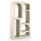 HORIZON MANGO WOOD HIGH BOOKCASE IN CREAM CONCRETE FINISH