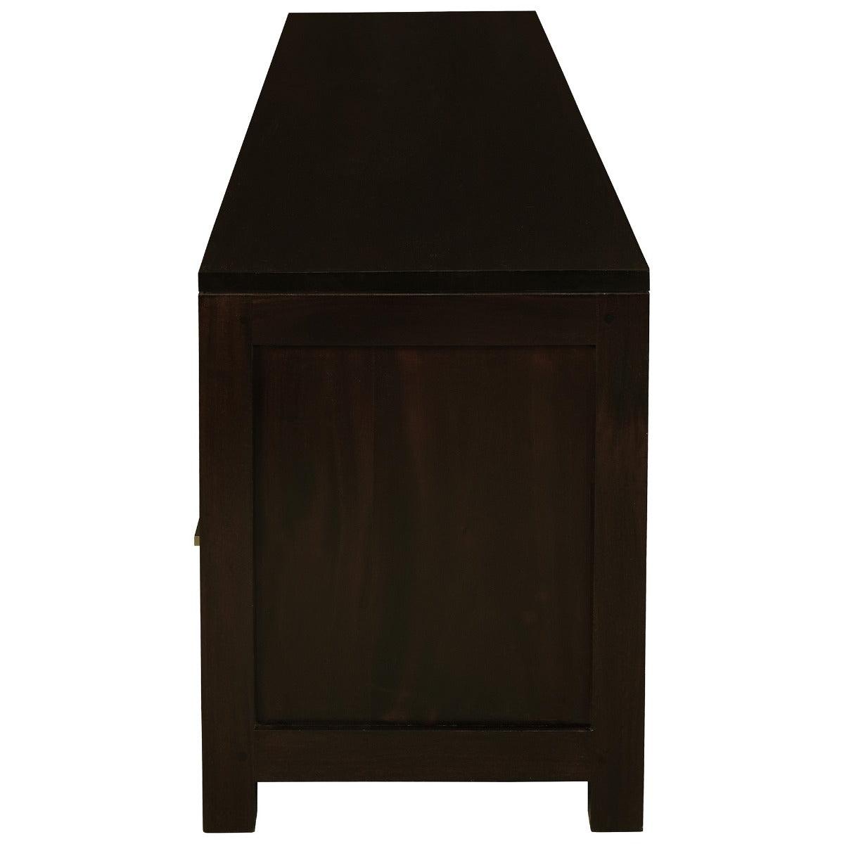 PARIS SOLID MAHOGANY TV UNIT 190CM WITH 3 DRAWERS IN CHOCOLATE