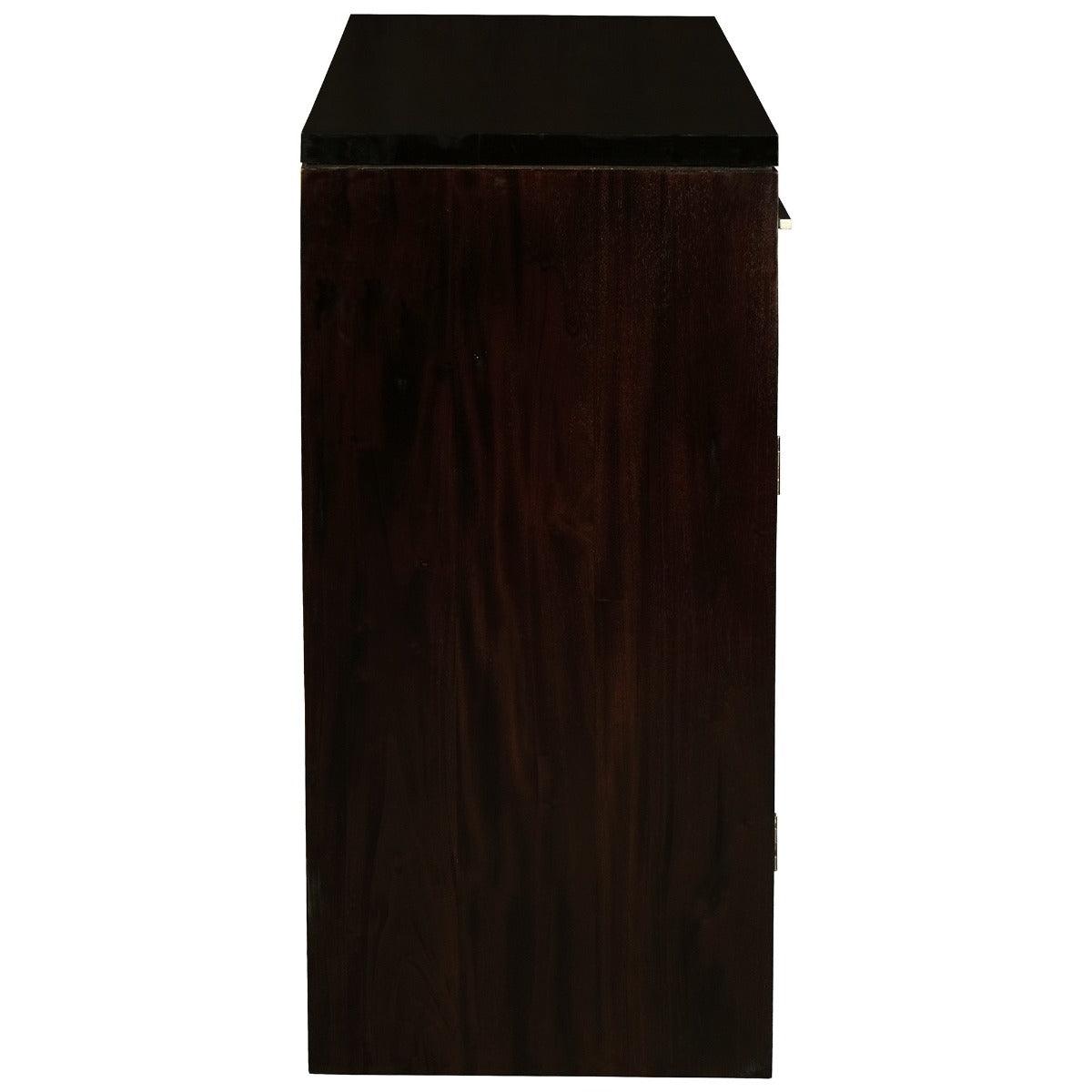 PARIS SOLID MAHOGANY BUFFET/SIDEBOARD 2 DOORS 2 DRAWERS IN CHOCOLATE - MyChocolateWood