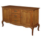 ELODIE BUFFET/SIDEBOARD 2 DOORS 3 DRAWERS IN SOLID MAHOGANY LIGHT PECAN - MyChocolateWood