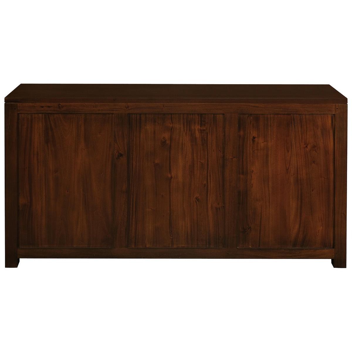 TANAKA SOLID MAHOGANY BUFFET WITH 2 DOORS & 3 DRAWERS IN MAHOGANY FINISH