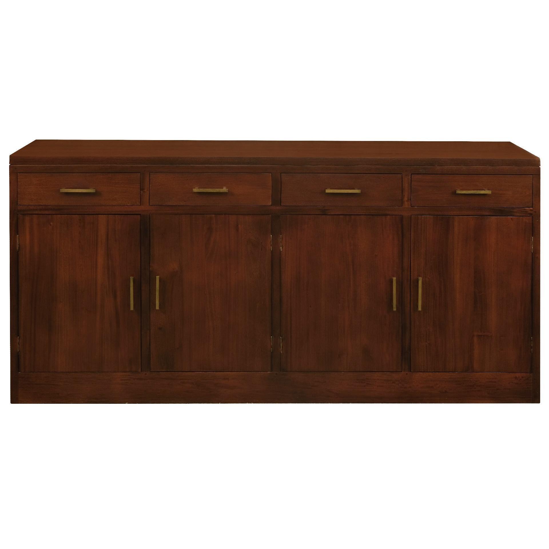 PARIS SOLID MAHOGANY BUFFET/SIDEBOARD 4 DOORS & 4 DRAWERS IN MAHOGANY COLOUR - MyChocolateWood