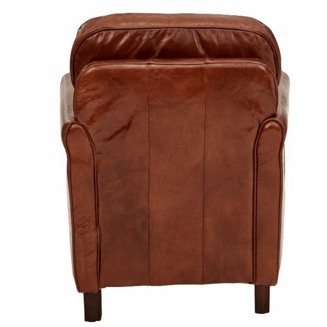 LEXINGTON AGED LEATHER ARMCHAIR IN AGED NATURAL