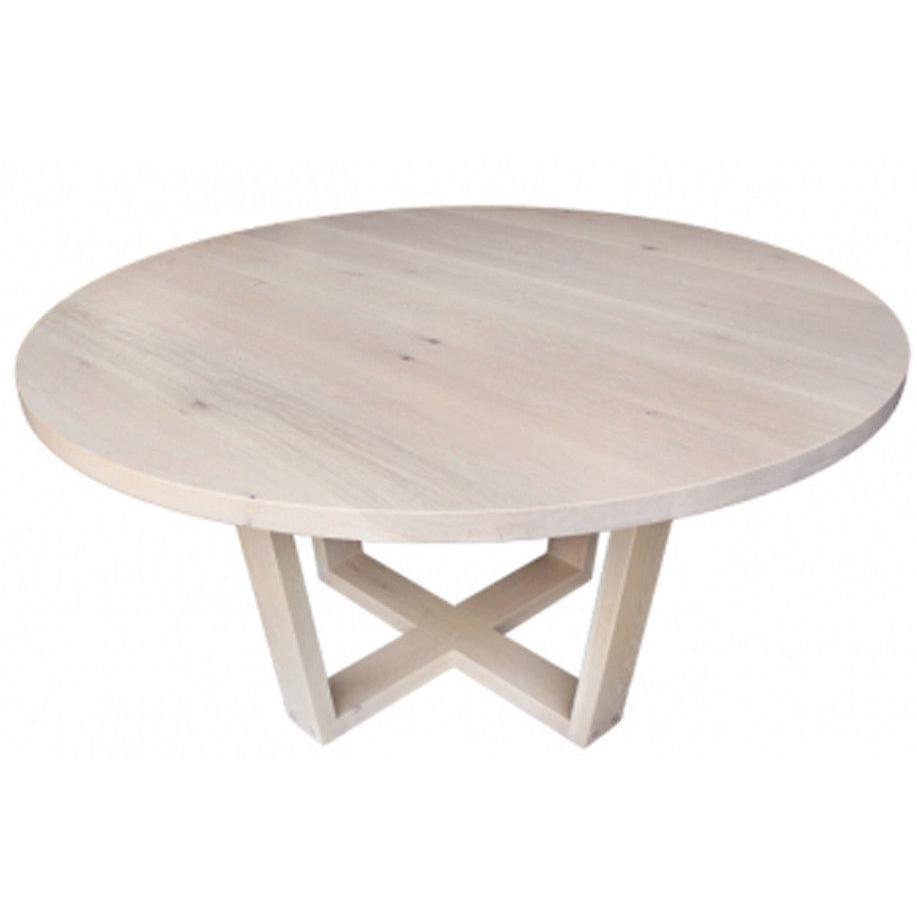 CUSTOM MADE FELINI ROUND DINING TABLE IN SOLID TASSIE OAK 1200MM