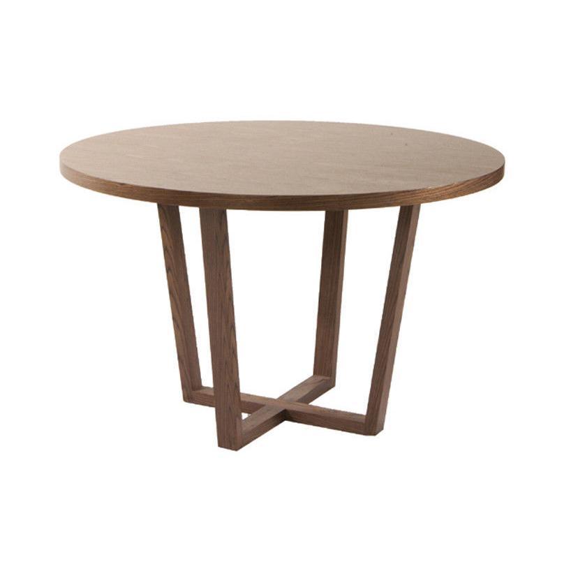 CUSTOM MADE FELINI ROUND DINING TABLE IN SOLID TASSIE OAK 1200MM