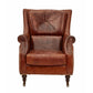 CLEOPATRA AGED LEATHER ARM CHAIR