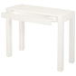 TANAKA SOLID MAHOGANY TIMBER DESK WITH 1 HIDDEN DRAWER - WHITE - MyChocolateWood