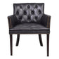 VERDON ARMCHAIR/ACCENT ARMCHAIR VINTAGE LEATHER CHAIR IN WORN COAL