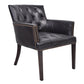 VERDON ARMCHAIR/ACCENT ARMCHAIR VINTAGE LEATHER CHAIR IN WORN COAL