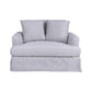 CORDELIA 1.5-SEATER XL HAMPTON STYLE ARMCHAIR IN GLACIER - MyChocolateWood