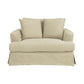 CORDELIA 1.5-SEATER XL HAMPTON STYLE ARMCHAIR IN KAHKI