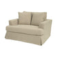 CORDELIA 1.5-SEATER XL HAMPTON STYLE ARMCHAIR IN KAHKI
