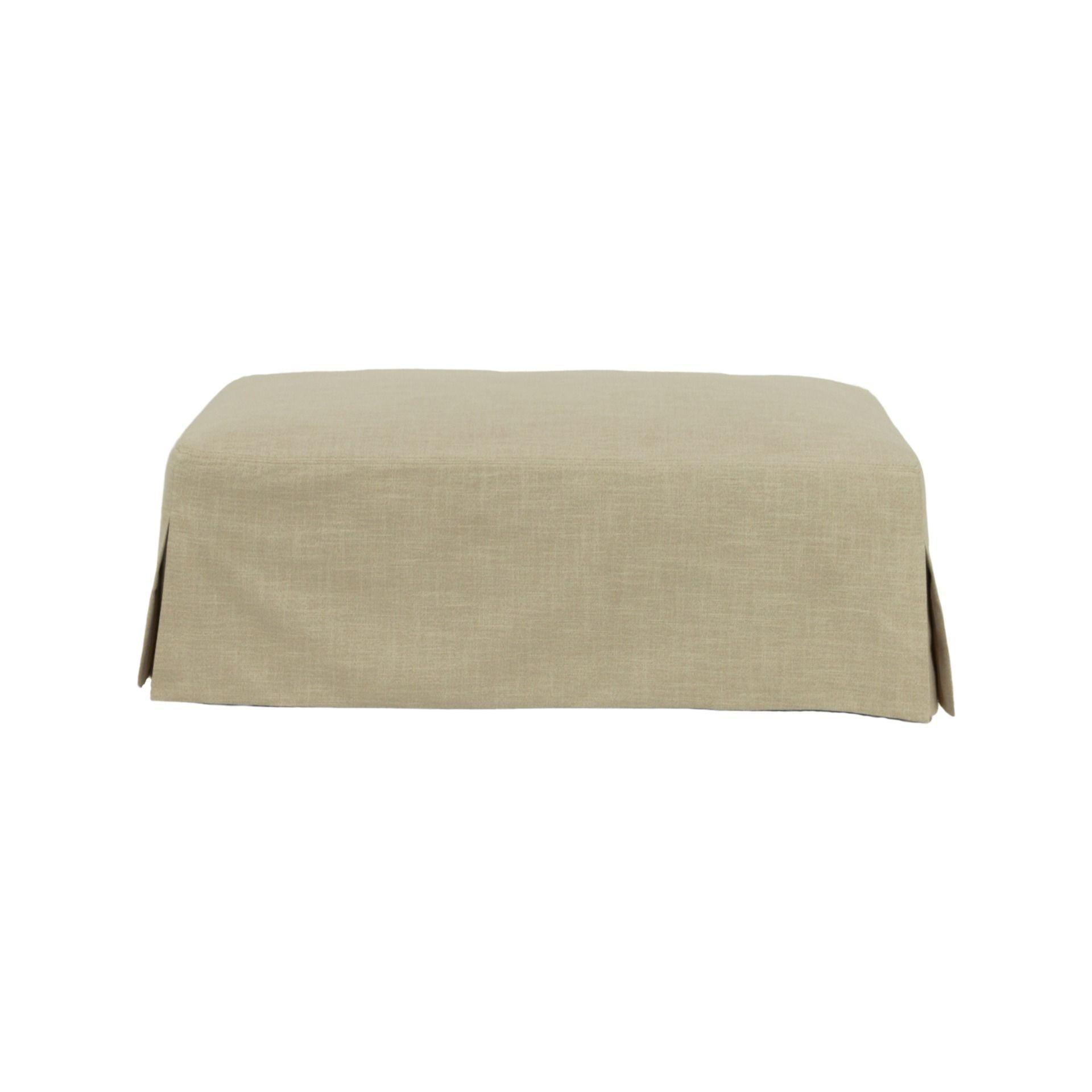 CORDELIA HAMPTON STYLE OTTOMAN IN KAHKI - MyChocolateWood