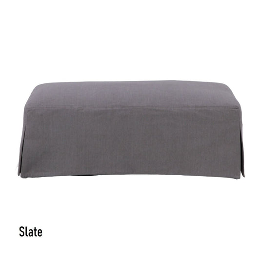 CORDELIA HAMPTON STYLE OTTOMAN IN SLATE