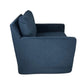 DORAN HAMPTONS STYLE SWIVEL ARMCHAIR LOUNGE CHAIR NAVY FABRIC SLIPCOVER CHAIR - MyChocolateWood