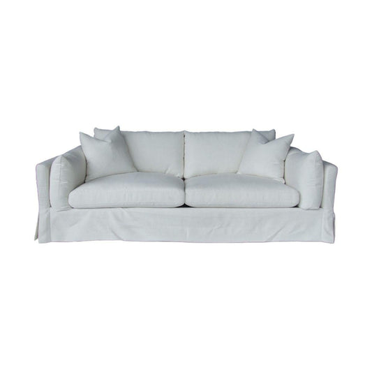 LARK SLIPCOVER SOFA HAMPTONS STYLE IN TANGIER SUGAR FABRIC