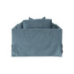 LARK SLIPCOVER CHAIR HAMPTONS STYLE SWIVEL ARMCHAIR IN DEXTER DENIM FABRIC