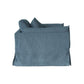 LARK SLIPCOVER CHAIR HAMPTONS STYLE SWIVEL ARMCHAIR IN DEXTER DENIM FABRIC