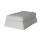 LARK SLIPCOVER OTTOMAN HAMPTONS STYLE IN TANGIER SUGAR FABRIC - MyChocolateWood