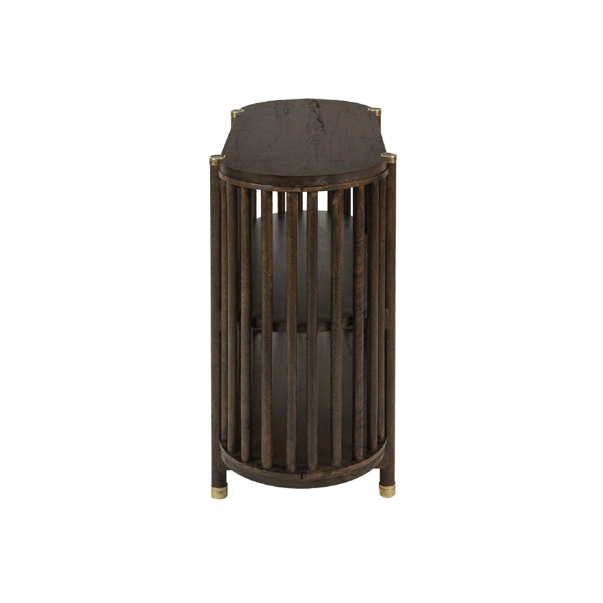 MARLEY MANGO WOOD CONSOLE TABLE IN WALNUT - MyChocolateWood