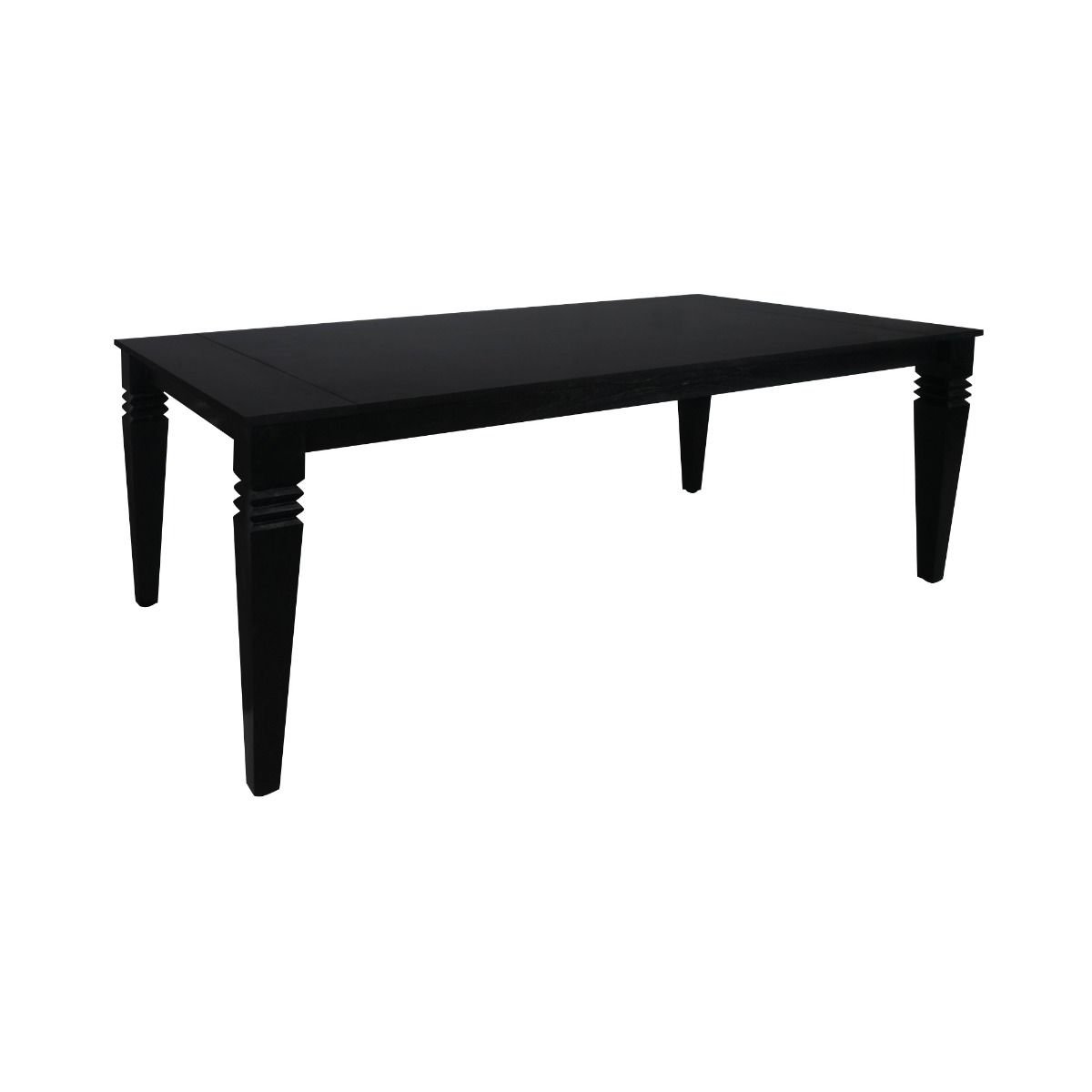 MOLLEN MINDI WOOD 200CM DINING TABLE IN SOLID BLACK
