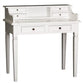 GLASMERE SOLID MAHOGANY TIMBER 6 DRAWER SECRETARY DESK - WHITE