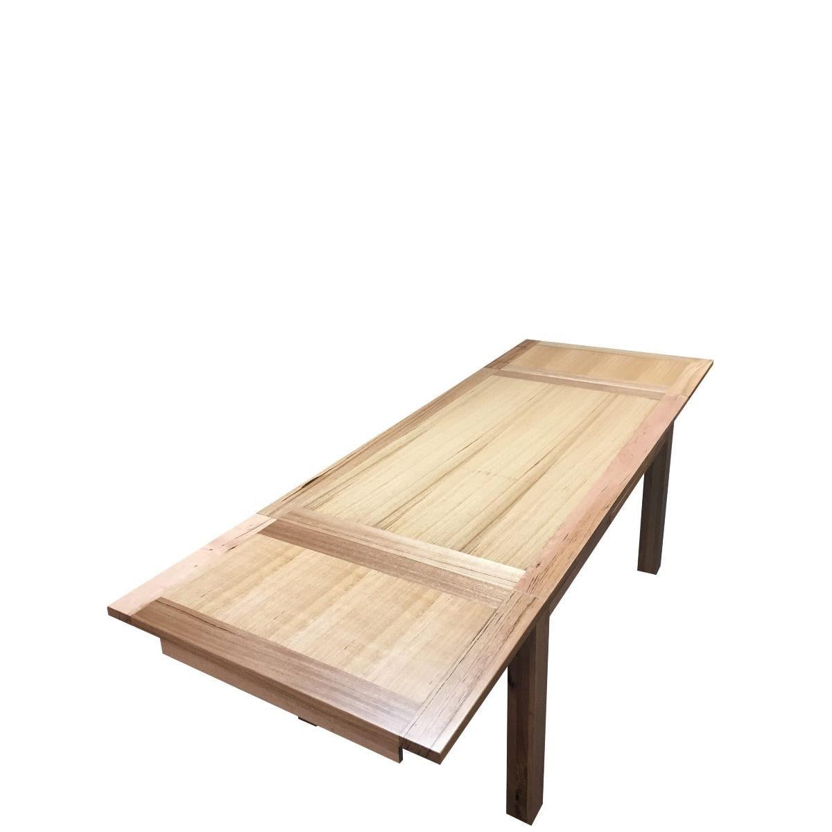 DARI TASSIE OAK SIDE EXTENSION DINING TABLE 150/250CM + 8 BERTI HIGH QUALITY PU/VINYL DINING CHAIR IN MATT BLACK