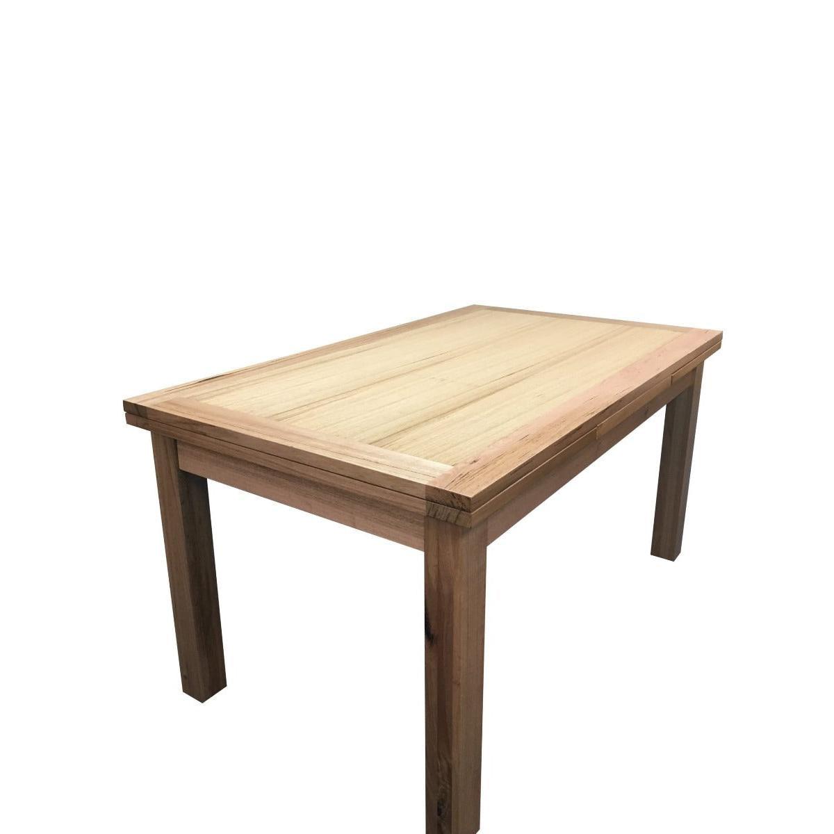 DARI TASSIE OAK SIDE EXTENSION DINING TABLE 150/250CM + 8 BERTI HIGH QUALITY PU/VINYL DINING CHAIR IN MATT BLACK