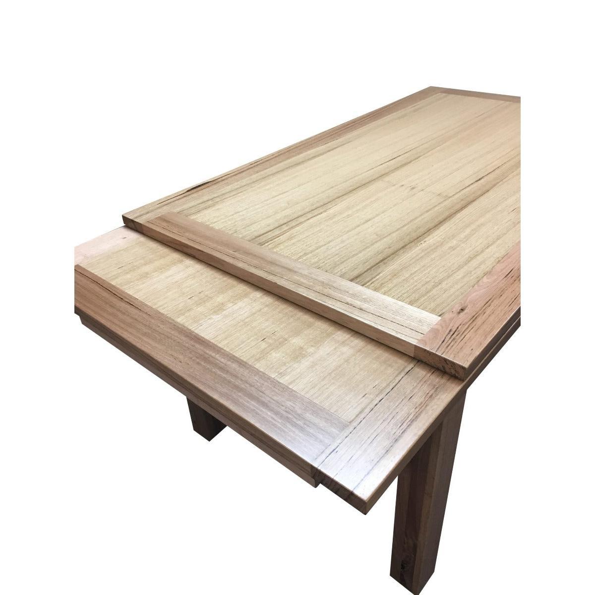 DARI TASSIE OAK SIDE EXTENSION DINING TABLE 150/250CM + 8 BERTI HIGH QUALITY PU/VINYL DINING CHAIR IN MATT BLACK