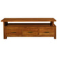 PARIS SOLID MAHOGANY TIMBER EXTENSION TV/ENTERTAINMENT UNIT 3 DRAWERS 150CM  LIGHT PECAN