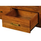 PARIS SOLID MAHOGANY TIMBER EXTENSION TV/ENTERTAINMENT UNIT 3 DRAWERS 150CM  LIGHT PECAN