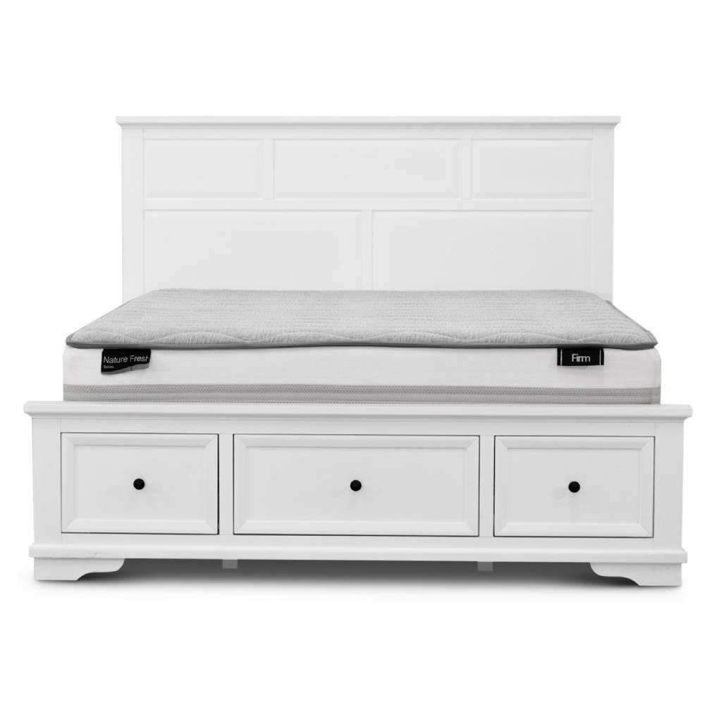 MARIANA ACACIA WOOD QUEEN SIZE BED WITH 3 DRAWERS