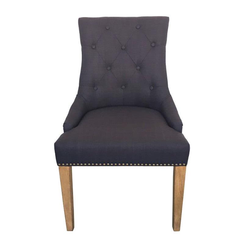 NEW DELI ARMCHAIR IN BLACK WITH AN OAK LEG
