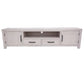 MANLY SOLID MOUNTAIN ASH TV/ENTERTAINMENT UNIT 2 DOORS 2 DRAWERS BRUSHED WHITEWASH COLOUR 216CM - MyChocolateWood