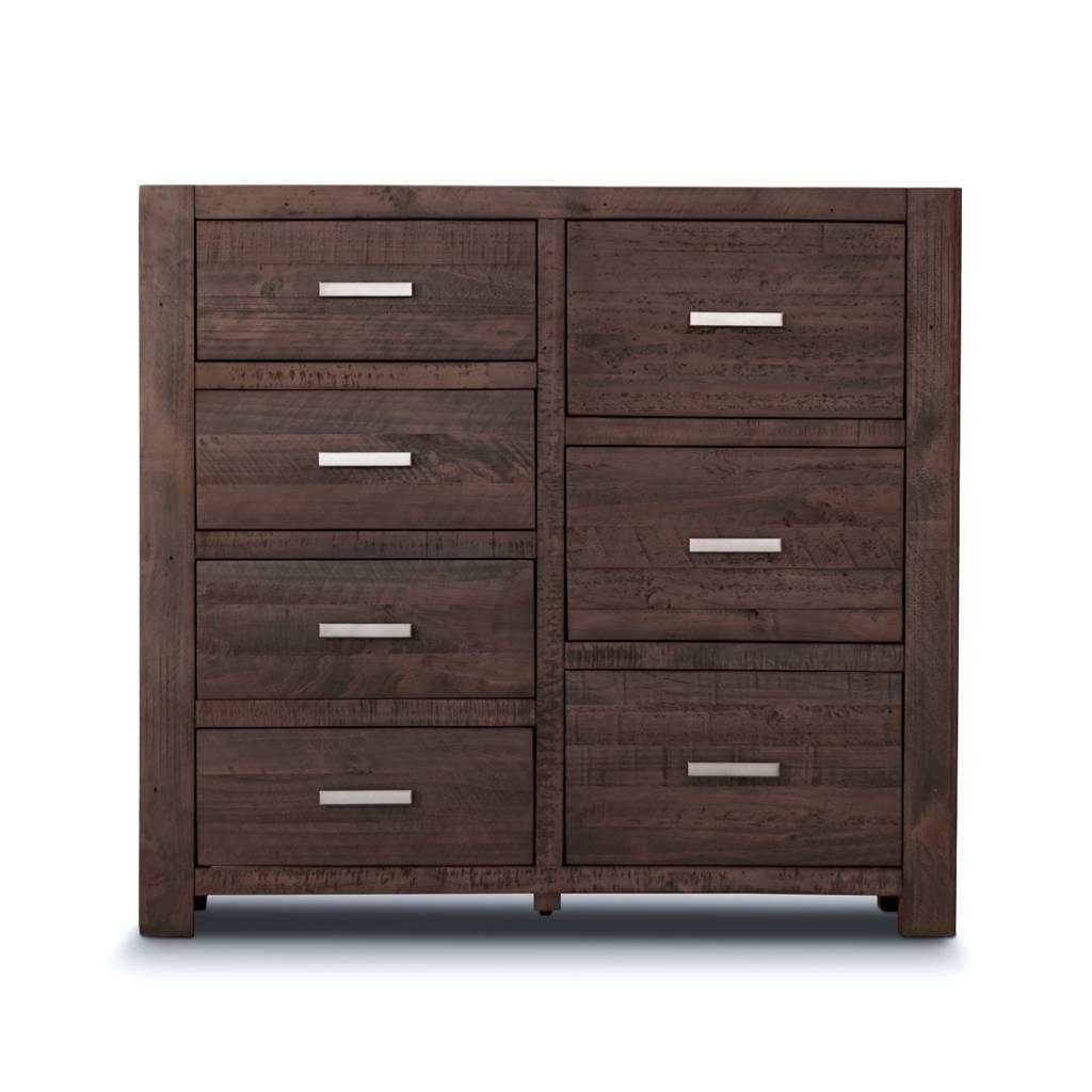 ASHGAR KING SIZE BED + TALLBOY + 2 X BEDSIDE TABLES IN GREY STONE PACKAGE DEAL