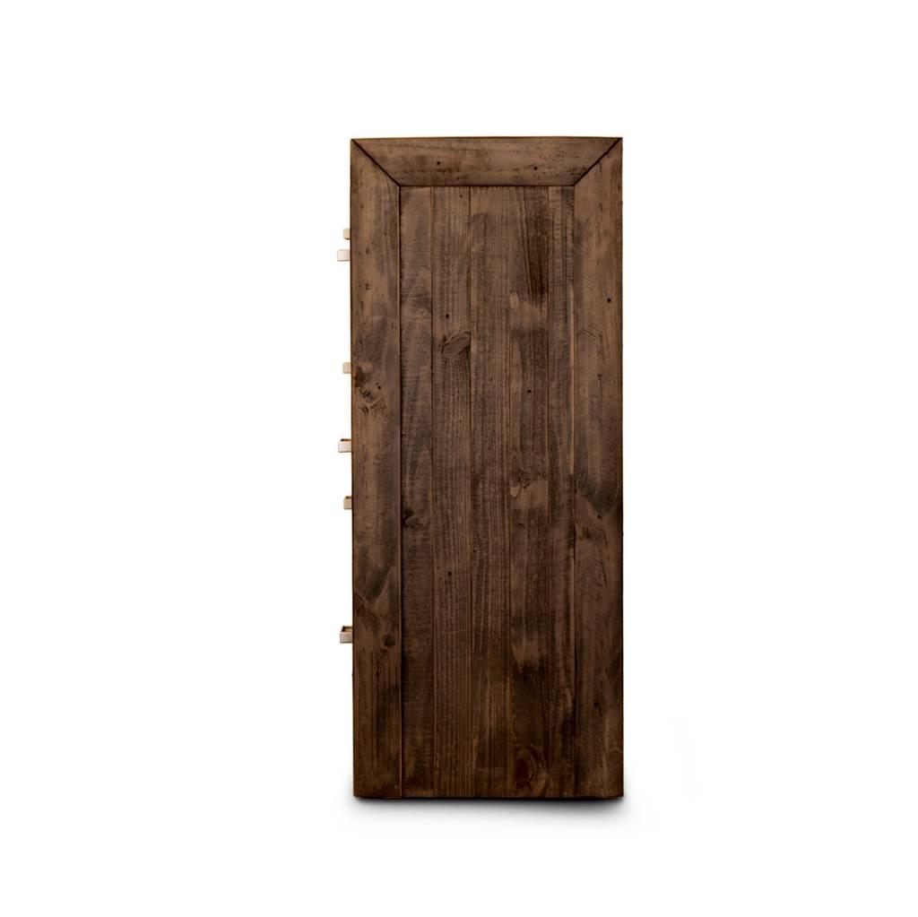 ASHGAR KING SIZE BED + TALLBOY + 2 X BEDSIDE TABLES IN GREY STONE PACKAGE DEAL - MyChocolateWood