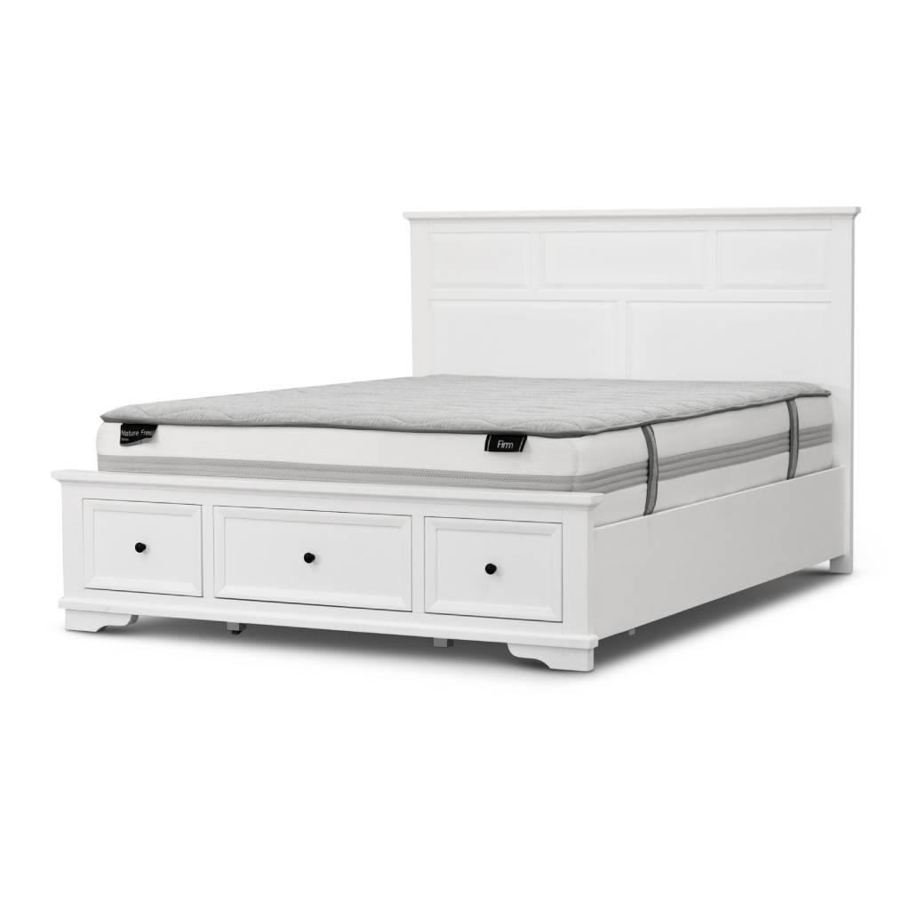 MARIANA ACACIA WOOD QUEEN SIZE BED + TALLBOY + 2 X BEDSIDE TABLES PACKAGE DEAL