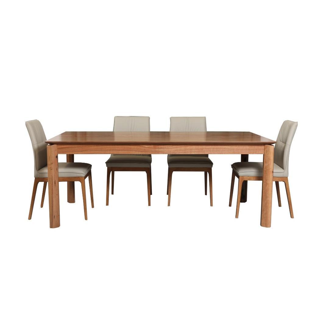 BUNGARRA 240CM DINING TABLE IN MARRI WOOD - NATURAL