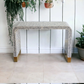MOTHER OF PEARL MONOCHROME ELEGANCE CONSOLE TABLE - MyChocolateWood