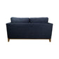 CLEMENTO HAMPTONS 2-SEATER LOUNGE SOFA IN DARK GREY - MyChocolateWood